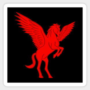 Red Pegasus Sticker